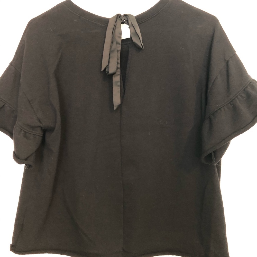 Black Thin Fancy Sweatshirt